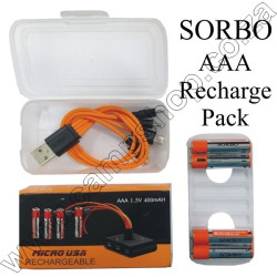 SORBO USB Rechargeable AAA Battery 4 Pack