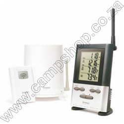 RGR126N Wireless Rain Gauge with Outdoor Temp and 9 Day Memory - Silver Oregon